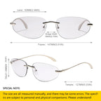 GLEN Rimless Oval Shades